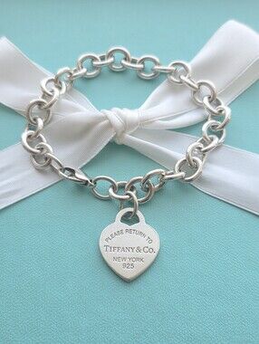 T&Co Heart tag link bracelet
